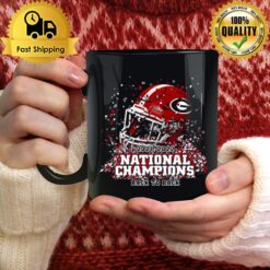 Georgia Bulldogs Back To Back College Football Playoff National Champions Confetti Helme Mug