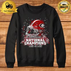 Georgia Bulldogs Back To Back College Football Playoff National Champions Confetti Helme Sweatshirt