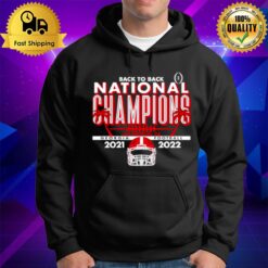 Georgia Bulldogs Back To Back College Football Playoff National Champions Schedule Hoodie