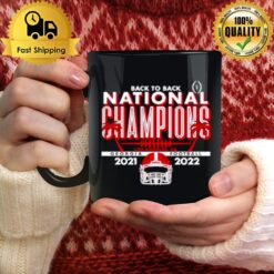 Georgia Bulldogs Back To Back College Football Playoff National Champions Schedule Mug