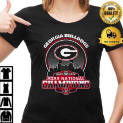 Georgia Bulldogs City Back To Back 2023 National Champions T-Shirt