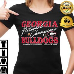Georgia Bulldogs College Football Playoff 2023 National Champions Frankie T-Shirt