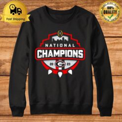 Georgia Bulldogs College Football Playoff 2023 National Champions Official Logo Sweatshirt