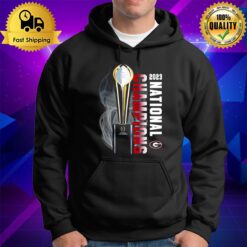 Georgia Bulldogs College Football Playoff 2023 National Champions Trophy Hoodie