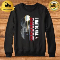Georgia Bulldogs College Football Playoff 2023 National Champions Trophy Sweatshirt