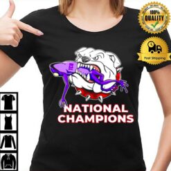 Georgia Bulldogs Defeat Tcu Horned Frogs National Champions T-Shirt