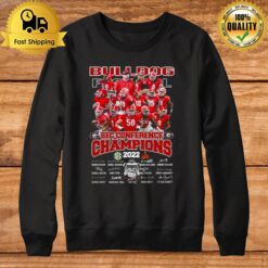 Georgia Bulldogs Football 2022 Sec Conference Champions Signatures Sweatshirt