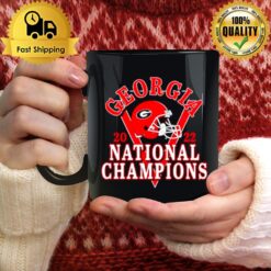 Georgia Bulldogs Football Playoff 2022 National Champions Retro Tri Blend Mug