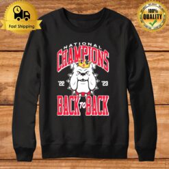 Georgia Bulldogs National Champions 2023 Back To Back Gauge Sweatshirt