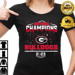 Georgia Bulldogs National Champions Los Angeles 2023 Men'S T-Shirt