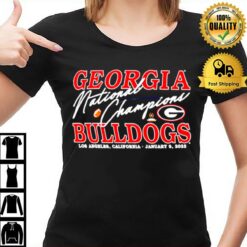 Georgia Bulldogs National Champions Los Angeles T-Shirt