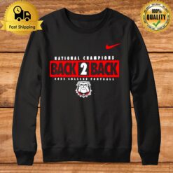 Georgia Bulldogs Nike Back To Back College Football Playoff National Champions Local Performance Sweatshirt