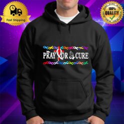 Pray For A Cure Ribbon Breast Cancer Hoodie
