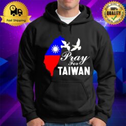 Pray For Taiwan Support Taiwanese Flag Heart Hoodie