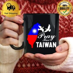 Pray For Taiwan Support Taiwanese Flag Heart Mug