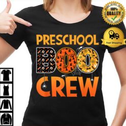 Pre K Preschool Student Teacher Halloween Preschool Boo Crew T-Shirt
