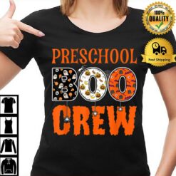 Preschool Boo Crew Pre K Preschool Teacher Student Halloween T-Shirt