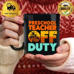 Preschool Teacher Off Duty With Palm Tree Mug