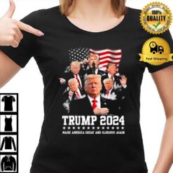 President Trump 2024 Make America Great And Glorious Again T-Shirt