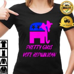 Pretty Girls Vote Republican Vote Red Election 2022 Vote Red T-Shirt