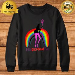 Pride Month Pridemonth Demon Rainbow Sweatshirt