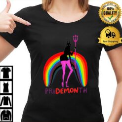 Pride Month Pridemonth Demon Rainbow T-Shirt