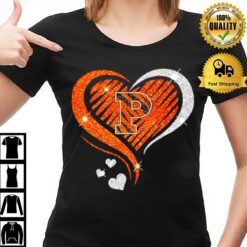 Princeton Tigers Basketball Love Heart Diamond 2023 Ncaa T-Shirt