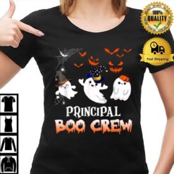 Principal Boo Crew Halloween Ghost Special Ed Teacher T-Shirt