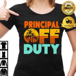 Principal Off Duty With Palm Tree T-Shirt