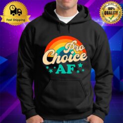 Pro Choice Af Reproductive Rights Rainbow Vintage Hoodie