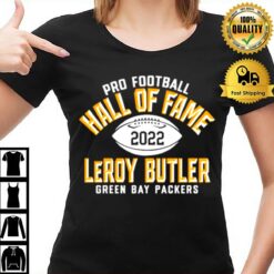 Pro Football Hall Of Fame Leroy Butler Green Bay Packers T-Shirt