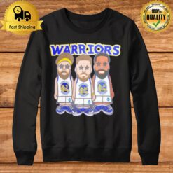 Pro Standard Steph Curry Klay Thompson And Draymond Green Golden State Warriors Multi Lineup Sweatshirt