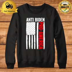 Pro Trump 2024 Election Anti Biden Flag Usa American Sweatshirt