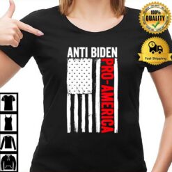Pro Trump 2024 Election Anti Biden Flag Usa American T-Shirt