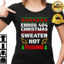 Programmer Nerd Error 404 Sorry Christmas T-Shirt