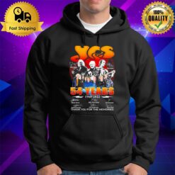 Progressive Rock Yes 54 Years 1968 2022 Signature Thank You For The Memories Hoodie