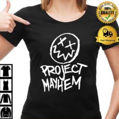 Project Mayhem White Fight Club Tyler Durden T-Shirt