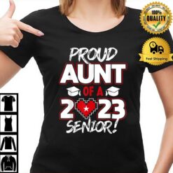 Proud Aunt Of A 2023 Senior 2023 Class Of 2023 Senior Year T-Shirt