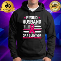 Proud Husband Of Survivor Breast Cancer Awareness Supporter Hoodie