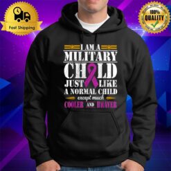 Proud Patriotic Military Brat Military Child Month Purple Up Hoodie