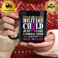 Proud Patriotic Military Brat Military Child Month Purple Up Mug