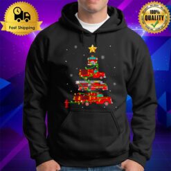 Proud To Be A Firefighter Fire Truck Christmas Tree Xmas Hoodie