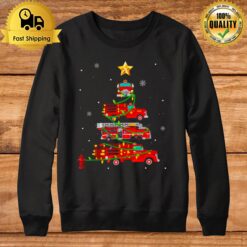 Proud To Be A Firefighter Fire Truck Christmas Tree Xmas Sweatshirt
