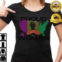 Proud Woman United States Usa Suffragette Colour Votes For Women Design For Suffragette T-Shirt