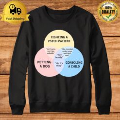 Psych Patient Venn Diagram Sweatshirt