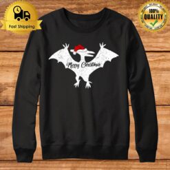 Pterodactyl Bird Xmas Santa Hat Pterodactyl Christmas Sweatshirt