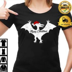 Pterodactyl Bird Xmas Santa Hat Pterodactyl Christmas T-Shirt