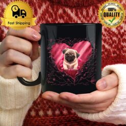 Pub Heart Funny Valentines Day Men Love Puppy Dog Red Love Mug