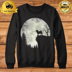 Pug And Moon Halloween Sweatshirt