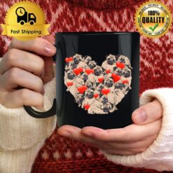 Pug Valentines Day Heart Dog Lover Mug